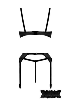 3-Delige BH Set Gush - Zwart -Seksspeeltjeswinkel 060303 black 5