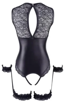Cottelli Collection Wetlook Body Met Open Kruis -Seksspeeltjeswinkel 067014 7