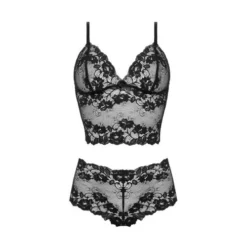 Valerie Bralette Setje - Zwart -Seksspeeltjeswinkel 069506 001 S 3
