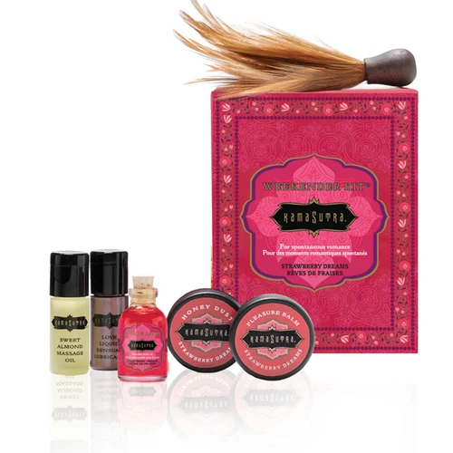 Kamasutra Weekender Kit - Aardbei 1 Kamasutra Weekender Kit - Aardbei