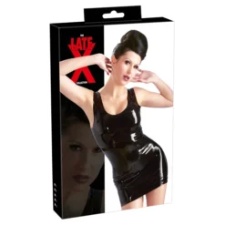 Latex Mini Jurk - Zwart -Seksspeeltjeswinkel 29001731011 4