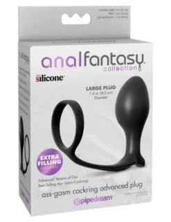 Ass-Gasm Cockring Met Vibrerende Buttplug -Seksspeeltjeswinkel 4684 23 4