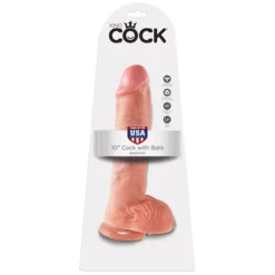 King Cock Realistische Dildo Met Balzak- 25 Cm -Seksspeeltjeswinkel 5509 21 4