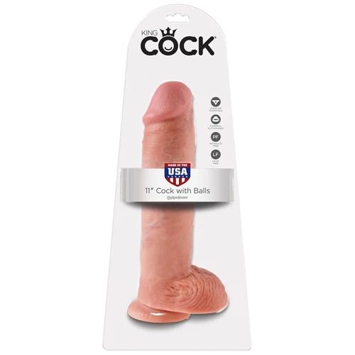 King Cock Dildo Met Balzak - 28,5 Cm 4 King Cock Dildo Met Balzak - 28,5 Cm - Afbeelding 4