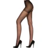 MUSIC LEGS Klassieke Panty Met Open Kruis - Zwart