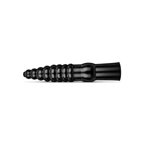 All Black Geribbelde Dildo - 34 Cm 2 All Black Geribbelde Dildo - 34 Cm - Afbeelding 2