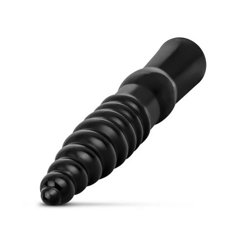 All Black Geribbelde Dildo - 34 Cm 3 All Black Geribbelde Dildo - 34 Cm - Afbeelding 3