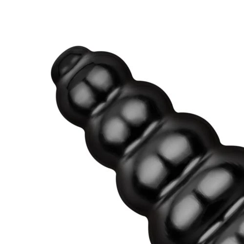 All Black Geribbelde Dildo - 34 Cm 5 All Black Geribbelde Dildo - 34 Cm - Afbeelding 5