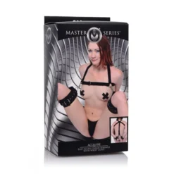 Master Series Easy Access Bondageharnas Met Hand- En Enkelboeien 7 Master Series Easy Access Bondageharnas Met Hand- En Enkelboeien -Seksspeeltjeswinkel AE801 4