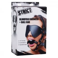 STRICT Kunstleren Masker Met Ball Gag -Seksspeeltjeswinkel AE909 3