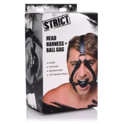 STRICT Hoofd Harnas Met Ballgag -Seksspeeltjeswinkel AE911 4