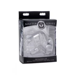 Master Series Detained 2.0 Penis Kooi Van Rubber - Transparant -Seksspeeltjeswinkel AE974 3
