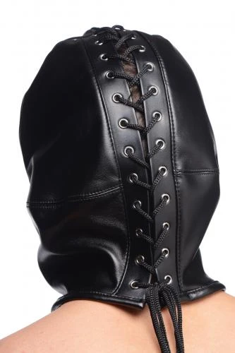 STRICT Bondage Hoofd Masker Met Rits Aan De Voorkant 2 STRICT Bondage Hoofd Masker Met Rits Aan De Voorkant - Afbeelding 2