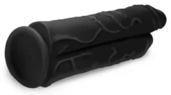Double Stuffer Dubbele Dildo 25 Cm - Zwart -Seksspeeltjeswinkel AG773 Black 3