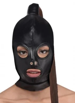 STRICT Bondage Hoofd Masker Met Paardenstaart