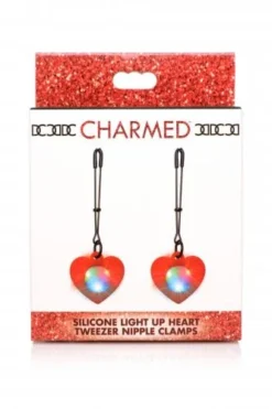 Charmed - Heart Tweezer Tepelklemmen Met LED Verlichting 9 Charmed - Heart Tweezer Tepelklemmen Met LED Verlichting -Seksspeeltjeswinkel AG795 4