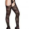 Baci Lingerie Baci - Kanten Panty Met Jarretel Look - Curvy