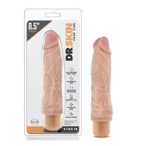 Dr. Skin - Cock Vibe No10 Vibrator - Beige 6 Dr. Skin - Cock Vibe No10 Vibrator - Beige - Afbeelding 6