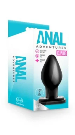 Anal Adventures - XL Anaal Plug - Zwart 7 Anal Adventures - XL Anaal Plug - Zwart -Seksspeeltjeswinkel BL 19705 4