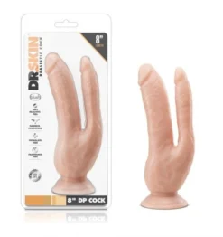 Dr. Skin - Dubbele Dildo 21 Cm - Vanilla -Seksspeeltjeswinkel BL 25103 4