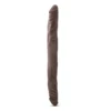 Dr. Skin - Realistische Dubbele Dildo 35 Cm - Chocolate