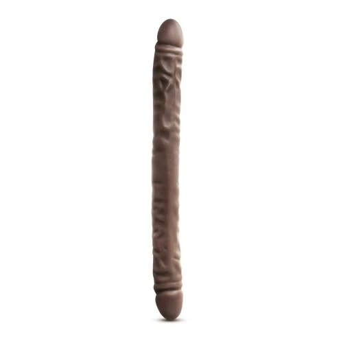 Dr. Skin - Realistische Dubbele Dildo 45 Cm - Chocolate 2 Dr. Skin - Realistische Dubbele Dildo 45 Cm - Chocolate - Afbeelding 2