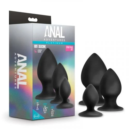 Anal Adventures Platinum - Stout Anaal Plug Set 2 Anal Adventures Platinum - Stout Anaal Plug Set - Afbeelding 2