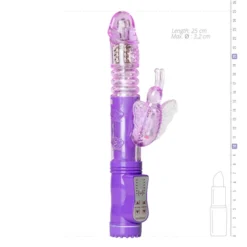 Stotende Butterfly Vibrator - Paars -Seksspeeltjeswinkel ET037PUR 5