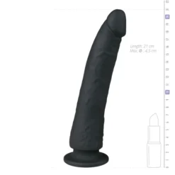 Easytoys Realistische Dildo Met Zuignap - 21 Cm -Seksspeeltjeswinkel ET080BLK 4