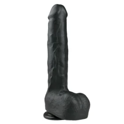 Realistische Dildo Met Balzak - 29,5 Cm -Seksspeeltjeswinkel ET174BLK