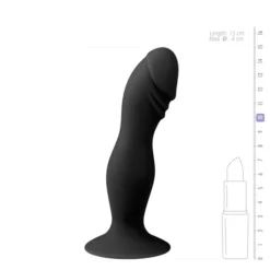 Siliconen Dildo Met Zuignap - 13.5 Cm -Seksspeeltjeswinkel ET180BLK 4