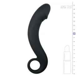 Zwarte Siliconen Prostaat Dildo 9 Zwarte Siliconen Prostaat Dildo -Seksspeeltjeswinkel ET206BLK 4