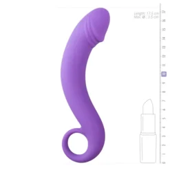 Siliconen Prostaat Dildo - Paars 8 Siliconen Prostaat Dildo - Paars -Seksspeeltjeswinkel ET206PUR 4