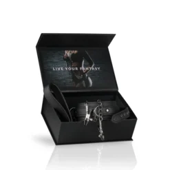 Kunstleren Halsband Met Tepelklemmen -Seksspeeltjeswinkel ET280BLK 8