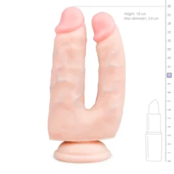 Realistische Dubbele Dildo Met Zuignap - 15 Cm -Seksspeeltjeswinkel ET416SKN 5