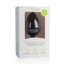 Diamond Plug Groot - Zwart -Seksspeeltjeswinkel ET465BLK 4