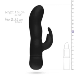 Mad Rabbit Vibrator - Zwart -Seksspeeltjeswinkel ET794BLK 9