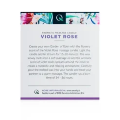 Exotiq Massagekaars Violet Rose - 200g -Seksspeeltjeswinkel EX MC 02 200 6