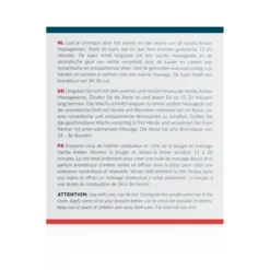 Exotiq Massagekaars Vanille Amber - 200g -Seksspeeltjeswinkel EX MC 04 200 5