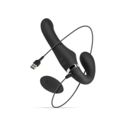 No-Parts - Avery Strapless Strapon Vibrerende Dildo 22 Cm - Zwart -Seksspeeltjeswinkel NP 05 BLK 12