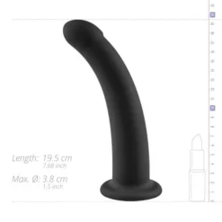 No-Parts - Parker Dildo 19.5 Cm - Zwart -Seksspeeltjeswinkel NP 11 BLK 10