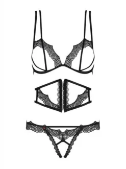 Obsessive Bravelle 3-delige BH Set - Zwart