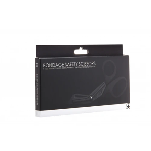 Ouch! Bondage Safety Scissor - Black 2 Ouch! Bondage Safety Scissor - Black - Afbeelding 2