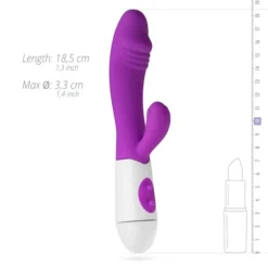 Realistische Rabbit Vibrator - Paars -Seksspeeltjeswinkel TEA014 8