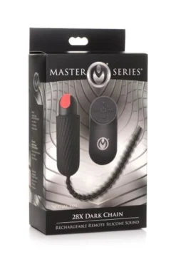 Master Series Dark Chain Oplaadbare Dilator Met Afstandsbediening - Zwart -Seksspeeltjeswinkel ag778 5