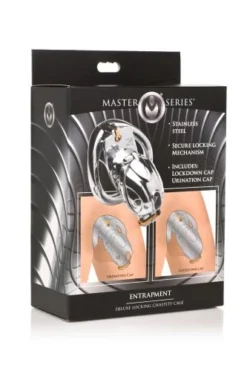 Master Series Entrapment Deluxe Locking Chastity Cage -Seksspeeltjeswinkel ah060 9