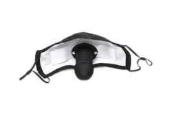 Master Series Mouth-Full Dildo Gezichtsmasker - Zwart -Seksspeeltjeswinkel ah079 3