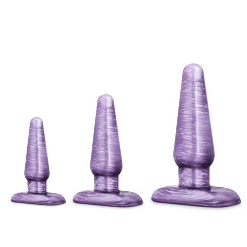 B Yours - Anaal Plug Set - Purple Swirl 1 B Yours - Anaal Plug Set - Purple Swirl