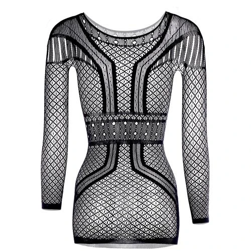 Mesh Jurkje - Zwart 4 Mesh Jurkje - Zwart - Afbeelding 4