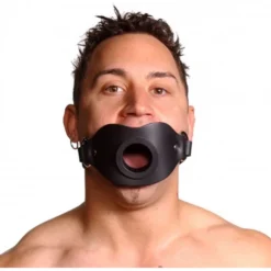 Strict Leather Locking Open Mouth Gag -Seksspeeltjeswinkel du615 4